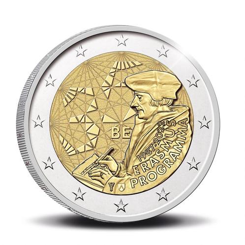 2 euro Belgie 2022 - 35 jaar Erasmus programma (UNC), Postzegels en Munten, Munten | Europa | Euromunten, Losse munt, 2 euro, België
