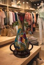 Bijzonder gedecoreerde grote vaas Gouds Plateel / Gouda, Ophalen of Verzenden