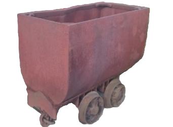 GEVRAAGD Mijnwagen Kolenmijnwagen, Antiek en Kunst, Curiosa en Brocante, Ophalen
