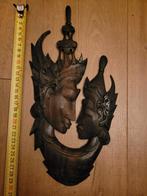 Fraai Indonesisch echtpaar van hout., Antiek en Kunst, Ophalen