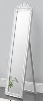 Spiegel - barok lijst 180x40 cm wit, Huis en Inrichting, Woonaccessoires | Spiegels, Ophalen, Zo goed als nieuw, Minder dan 50 cm
