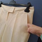 Escada pantalon ecru / beige linnen - zijde mt 38 nr 41175, Maat 38/40 (M), ., Beige, Escada