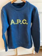 A.P.C. Hugues Logo Embroidered Sweatshirt -Bleu- Small- €190, Ophalen of Verzenden, Zo goed als nieuw, Maat 36 (S), Blauw