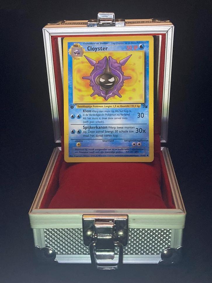Cloyster 1st edition - Fossil, Hobby en Vrije tijd, Verzamelkaartspellen | Pokémon, Zo goed als nieuw, Ophalen of Verzenden