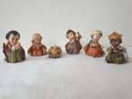 (K) 6 beeldjes uit kerstgroep. Materiaal Hars., Diversen, Kerst, Ophalen of Verzenden, Zo goed als nieuw