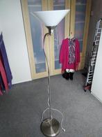 Staande lamp zilver, Huis en Inrichting, Lampen | Vloerlampen, Ophalen, Gebruikt, Glas, 150 tot 200 cm