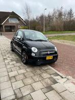 Fiat 500e 2016 24 kwh zwart metallic 49900km, Auto's, 1357 kg, Zwart, 4 stoelen, Zwart
