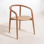 houten natuurlijke eetkamerstoel met ronde zitting, Huis en Inrichting, Stoelen, Ophalen, Bruin, Nieuw, Eén