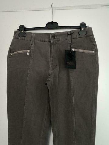 F1272 Angels mt. 36=S  L30 jeans broek grijs/bruin beschikbaar voor biedingen