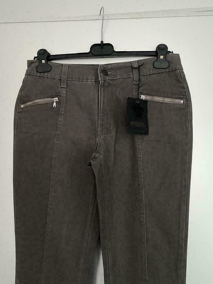 F1272 Angels mt. 36=S  L30 jeans broek grijs/bruin, Kleding | Dames, Spijkerbroeken en Jeans, Nieuw, W28 - W29 (confectie 36)