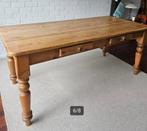 Grenen tafel met 2 laatjes, Huis en Inrichting, Tafels | Salontafels, Ophalen, Gebruikt, 100 tot 150 cm, 50 tot 100 cm
