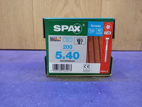 Spax Vlonderschoeven 5x40 5x50 5x60 5x70mm, Doe-het-zelf en Verbouw, IJzerwaren en Bevestigingsmiddelen, Nieuw, Schroeven, 50 tot 100 mm
