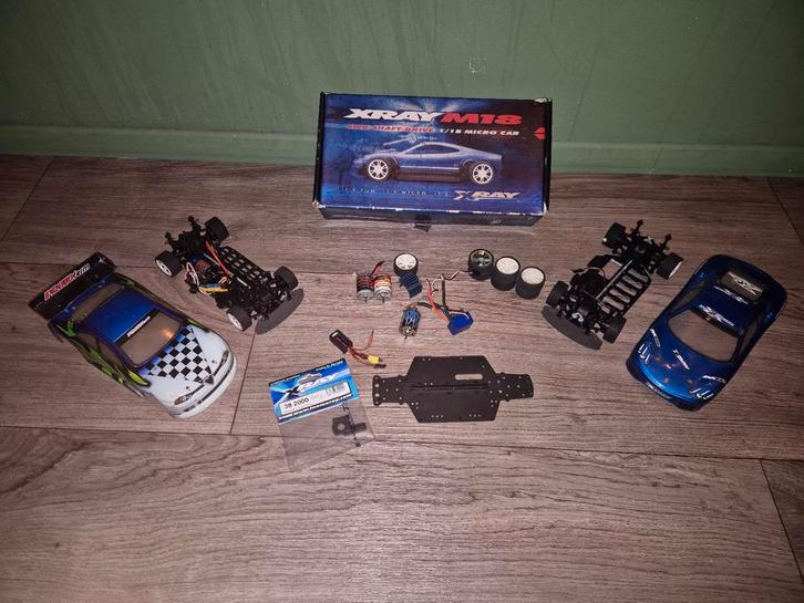 2x Xray M18 Pro, Hobby en Vrije tijd, Modelbouw | Radiografisch | Auto's, Gebruikt, Ophalen of Verzenden
