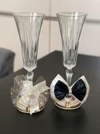 Kristallen Champagne Flutes voor Bruid & Bruidegom, Antiek en Kunst, Ophalen