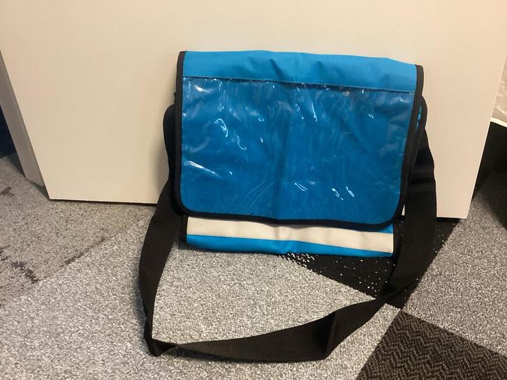 Postbank Schoudertas met Vakken, Sieraden, Tassen en Uiterlijk, Tassen | Schoudertassen, Nieuw, Overige merken, Blauw, Ophalen