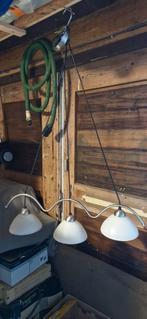 Lampen set: 3-kelk & 2-kelk, Huis en Inrichting, Lampen | Hanglampen, Ophalen, Gebruikt, Glas, Modern