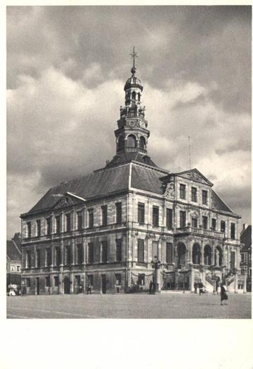 Maastricht -Stadhuis 1962 -Rabro- reclame kaart. beschikbaar voor biedingen