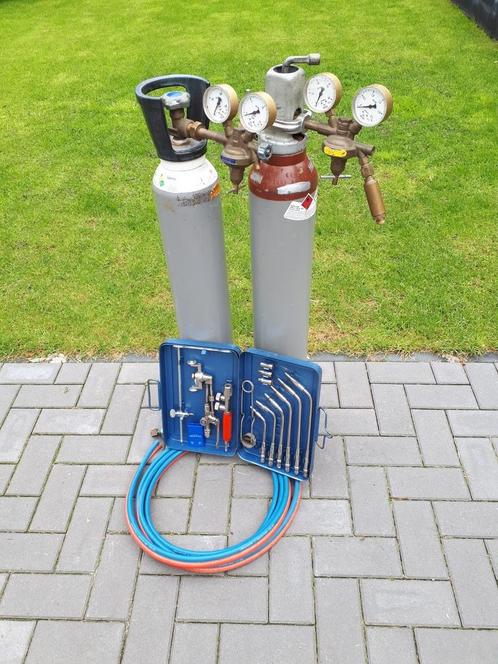 Autogeen lasset inclusief eigen cilinders, Doe-het-zelf en Verbouw, Gereedschap | Lasapparaten, Zo goed als nieuw, Overige typen