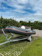 Xr pro rib 390 15 pk inclusief kantel trailer, Watersport en Boten, Zo goed als nieuw, Benzine, Minder dan 70 pk, Overige materialen