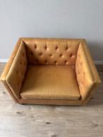 Riviera Maison Loveseat Cognac Leder - ZGAN!, Huis en Inrichting, Ophalen, Zo goed als nieuw, 100 tot 125 cm, Leer
