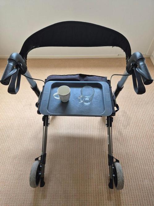 Rollator met dienblad, Diversen, Rollators, Gebruikt, Lichtgewicht, Opvouwbaar, Ophalen