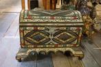 Grote Marokkaanse kist  vintage antiek beenderkist, Ophalen, 50 tot 75 cm, 2e hands  niet bekend, Niet bekend