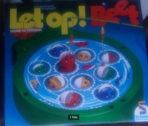 Let op! Beet super leuk spel, visjes hengelen, Hobby en Vrije tijd, Gezelschapsspellen | Overige, Zo goed als nieuw, Ophalen