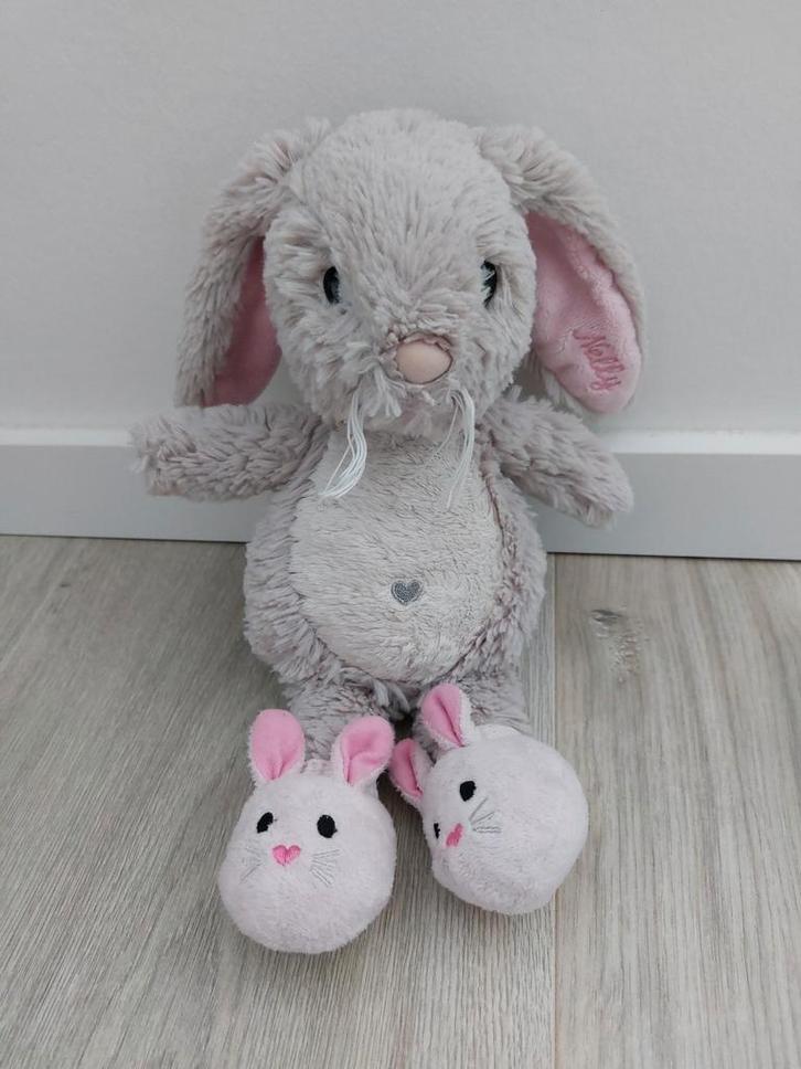 Knuffel konijn Princess Mimi Depesche Nelly sloffen L483, Kinderen en Baby's, Speelgoed | Knuffels en Pluche, Zo goed als nieuw