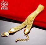 18K goud verguld elegante dames armband, Ophalen of Verzenden, Nieuw, Goud, Overige materialen