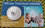 400 jaar Nederland-Australie coincard vijfje  2006, Zilver, Overige landen, Ophalen of Verzenden, 5 euro