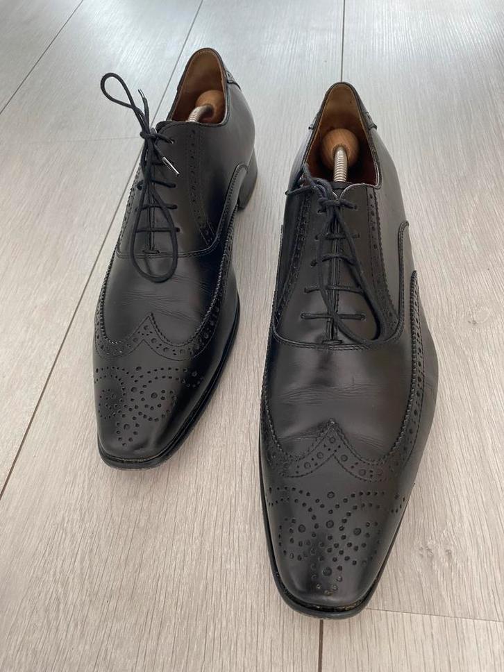 Daniël Kenneth 45, Kleding | Heren, Schoenen, Zo goed als nieuw, Veterschoenen, Zwart, Verzenden
