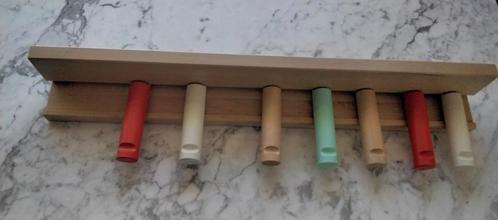 Vintage design houten Ikea PS wandplank kapstok, Huis en Inrichting, Woonaccessoires | Kapstokken, Zo goed als nieuw, Wandkapstok