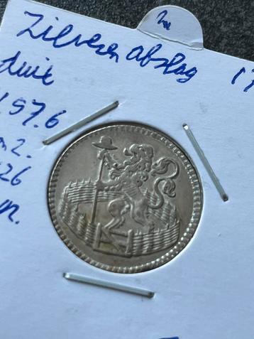 Holland schitterende zilveren duit 1762 beschikbaar voor biedingen