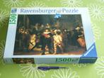 De Nachtwacht - Ravensburger puzzel - 1500 stukjes, Ophalen of Verzenden, 500 t/m 1500 stukjes, Gebruikt, Legpuzzel