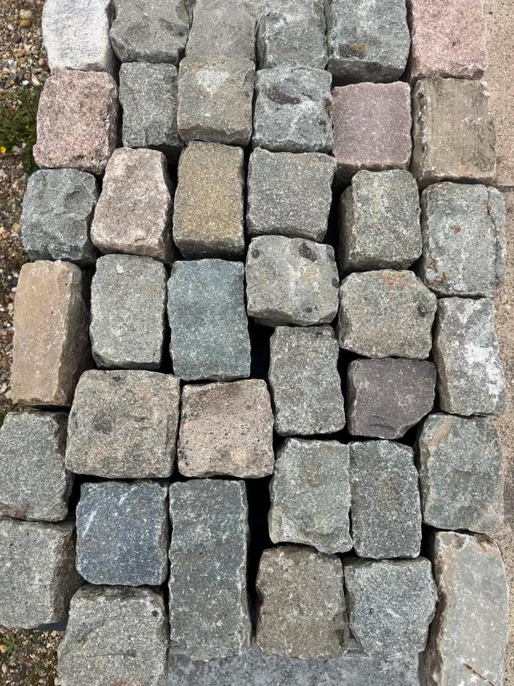 Belgisch Porfier kasseien kinderkoppen Platines Natuursteen, Tuin en Terras, Tegels en Klinkers, Gebruikt, Natuursteen, Ophalen of Verzenden