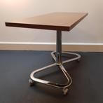 Side-, bijzettafel op chroom 8-vormig onderstel (NL - '70), Huis en Inrichting, Tafels | Sidetables, Ophalen