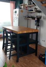 Keukeneiland IKEA Vadholma met vier hoge stoelen, Huis en Inrichting, Keuken | Keukenelementen, Ophalen, 100 tot 150 cm, 75 cm of meer