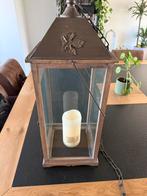 Windlicht, Huis en Inrichting, Woonaccessoires | Kandelaars en Kaarsen, Ophalen, Zo goed als nieuw, Hout, 50 tot 75 cm