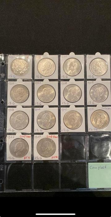 Wilhelmina zilveren rijksdaalders beschikbaar voor biedingen