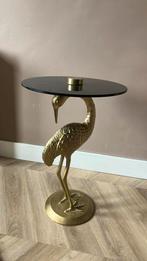 Bijzettafel Flamengo goud, Minder dan 55 cm, Rond, Zo goed als nieuw, Ophalen