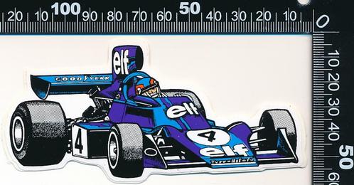 Sticker: Formule 1 - 4 - Elf - Good Year, Verzamelen, Stickers, Zo goed als nieuw, Auto of Motor, Verzenden