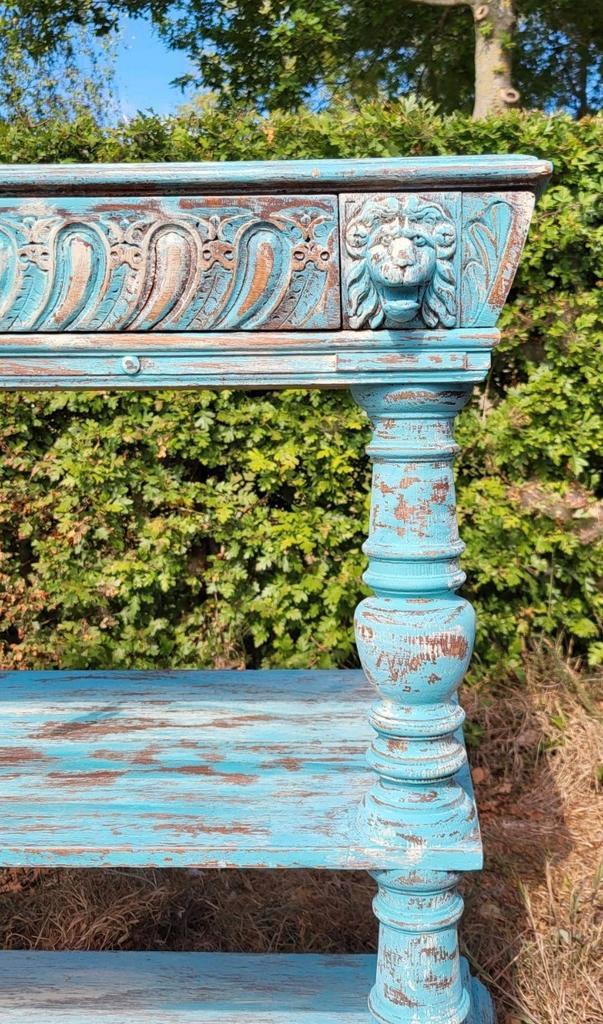 Shabby/Houtsnijwerk/Wastafel/Sidetable/Tafel, Antiek en Kunst, Curiosa en Brocante, Ophalen of Verzenden