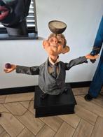 Automaton 1950 bewegend papier mache glazen ogen, Verzamelen, Automaten | Overige, Ophalen of Verzenden