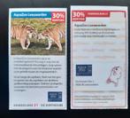 AquaZoo Leeuwarden 30% korting, Tickets en Kaartjes, Kortingen en Cadeaubonnen