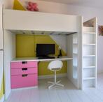 IKEA SMÅSTAD Hoogslaper incl. bureau - Z.G.A.N., Ophalen, Zo goed als nieuw, Hoogslaper