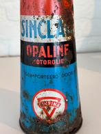 Vintage Sinclair Opaline Motorolie Blik, Verzamelen, Ophalen, Gebruikt, Gebruiksvoorwerp, .