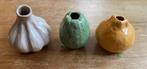 3 vaasjes van Des Pots, Huis en Inrichting, Overige kleuren, Aardewerk of Porselein, Ophalen of Verzenden, Zo goed als nieuw