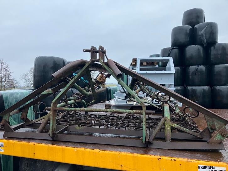 Weidesleep 4 meter, kettingsleep, weidebloter, gazonmaaier, Tuin en Terras, Grasmaaiers, Gebruikt, 50 cm of meer, Cirkelmaaier