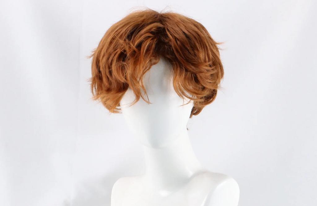 Bruine Rode Heren Pruik Mannen Haarstuk Bruin Rood, Sieraden, Tassen en Uiterlijk, Uiterlijk | Haarverzorging, Verzenden, Nieuw