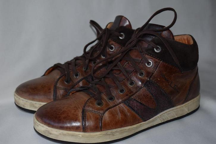 Dec'25 VAN LIER maat 39 UK 6 wandelschoenen leder, Kleding | Heren, Schoenen, Gedragen, Overige typen, Bruin, Ophalen of Verzenden